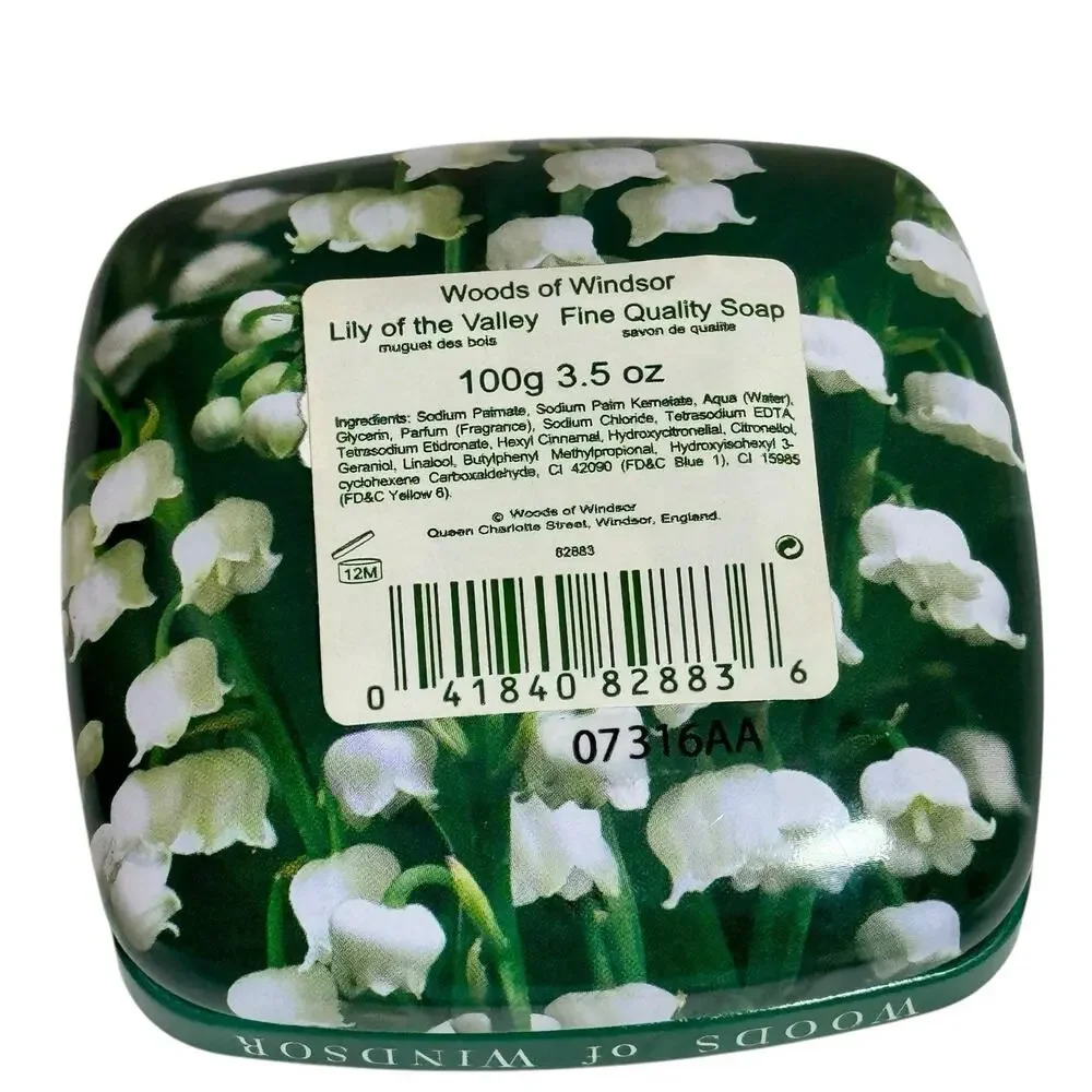 Lily of the Valley by Woods of Windsor 3.5 oz / 100 g fine quality soap tin
